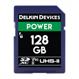 DELKIN 128GB POWER USH-II C10 U3 V90 SDXC | Fcf forniture Cine Foto