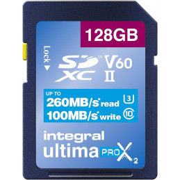 INTEGRAL 128GB V60 SDXC READ 260MB/S WRITE 100MB/S | Fcf Forniture Cine Foto