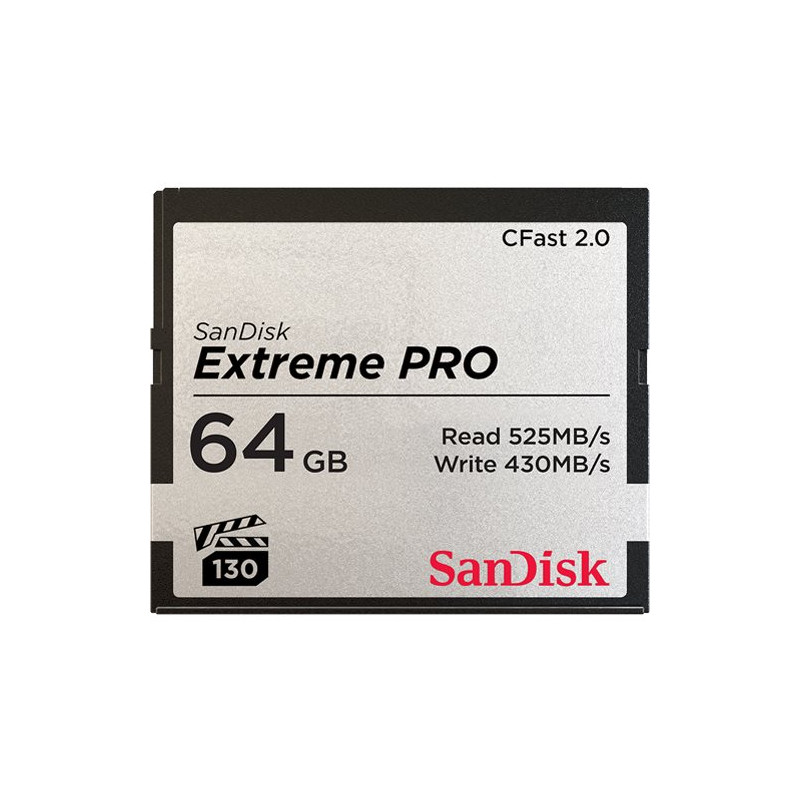 SANDISK 64GB CFAST 2.0 525MB/s EXTREME PRO