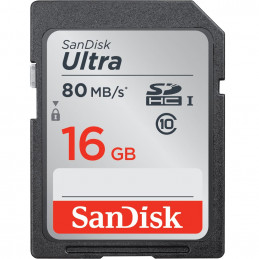 SANDISK SDHC ULTRA 16GB (lettura 80mb/s)