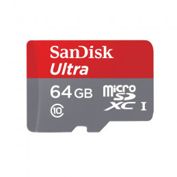 SANDISK 64GB MICROSDHC 80MB/s ULTRA + ADATTATORE SD