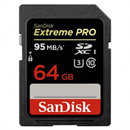 SANDISK SDHC EXTREME PRO 64GB (scrittura 95mb/s)